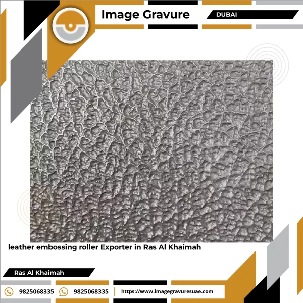 Leather Embossing Roller With Detailed Engraved Pattern Used For Surface Finishing In Leather Manufacturing