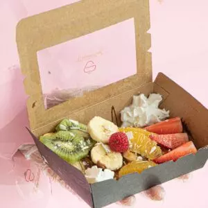 Sturdy Corrugated Fruits Packaging Boxes Stacked Ready For Shipment