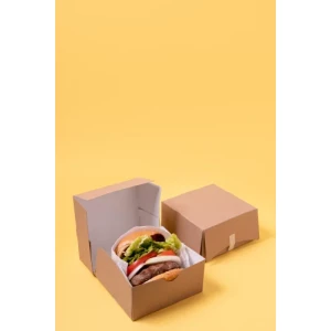 Jumbo Burger Boxes Stacked Ready For Shipment