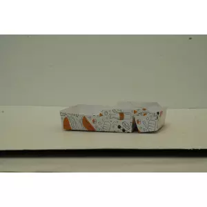 Paper Food Tray Made From Kraft Paper Stacked Ready For Packing