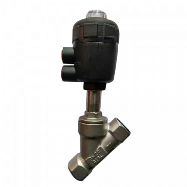 Y Type Angle Valve SS304-Single Acting