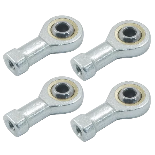 Close-up Image Of Rod Eye Female Pneumatic Component Showing Metal Body And Threaded Hole