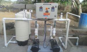 Booster System Installed In An Industrial Setup Raising Water Pressure
