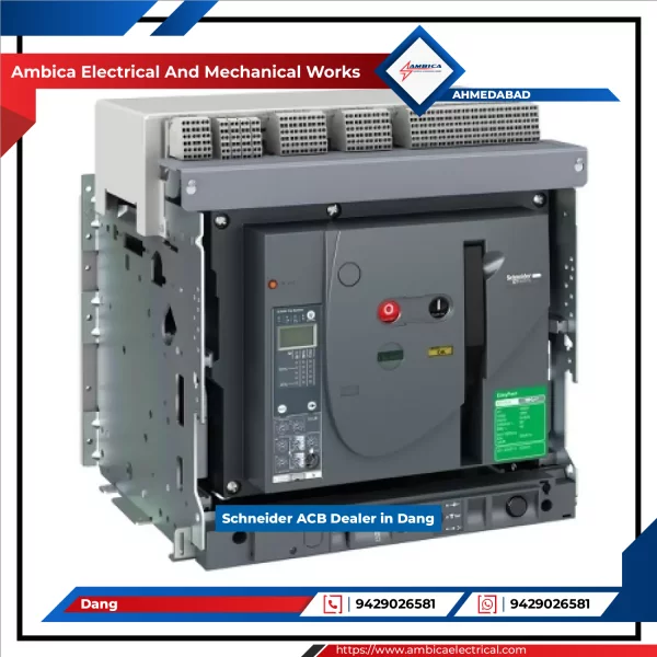 Schneider Air Circuit Breaker Unit Installed In An Industrial Panel