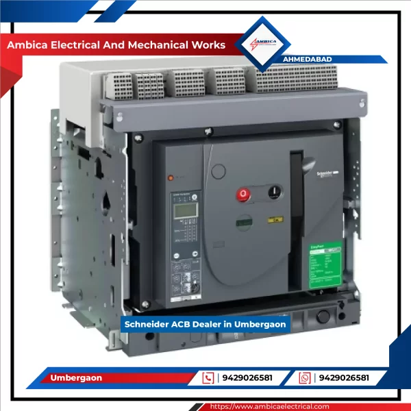 Schneider Air Circuit Breaker Installed In An Industrial Control Panel