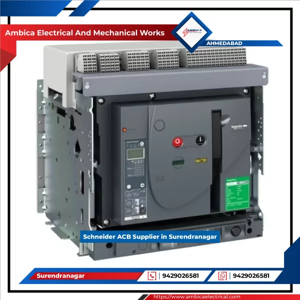Schneider Air Circuit Breaker Unit Showing Coil Assembly And Protective Casing