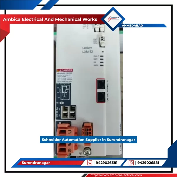 Schneider Automation Equipment Installed In An Industrial Control Panel
