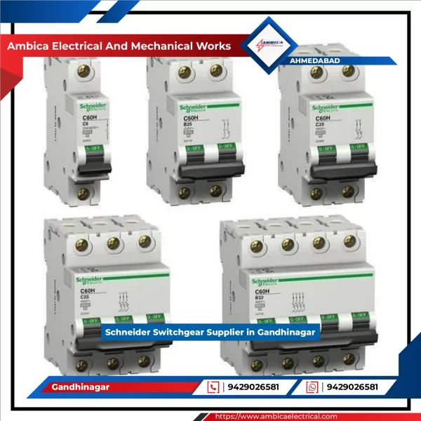 Schneider Electric Switchgear Panel Installed In Industrial Setup