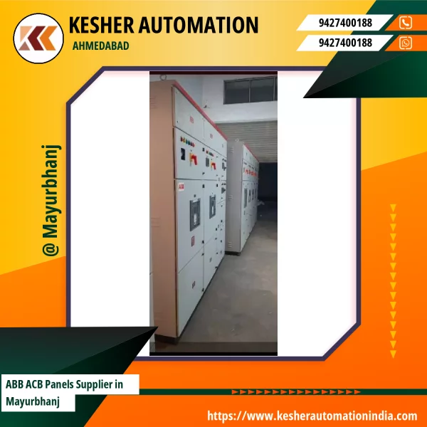 ABB Air Circuit Breaker Panel Showing Front View With Switches And Controls