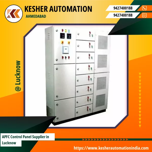 Automatic Power Factor Correction Control Panel Installed In An Industrial Site