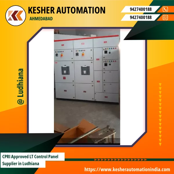 CPRI Approved Low Tension Control Panel Installed In An Industrial Setup