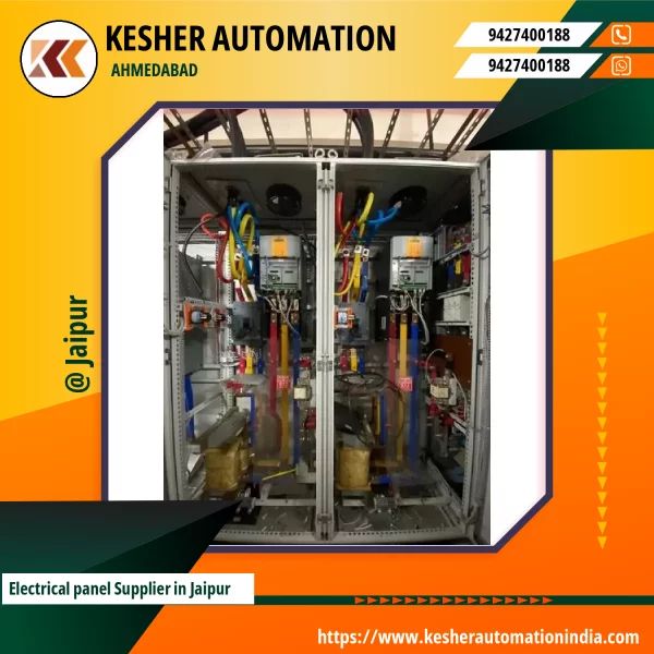 Industrial Electrical Panel With Wiring Inside Control Cabinet