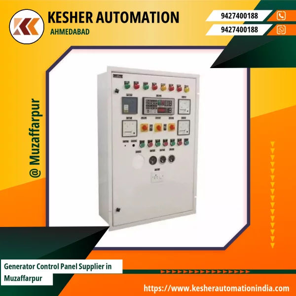 Generator Control Panel Installed In An Industrial Setting