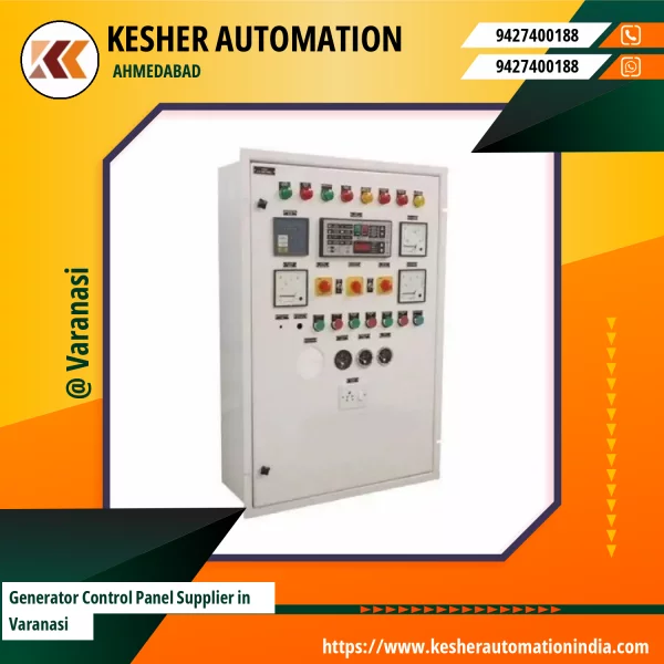 Generator Control Panel Installed For Industrial Power Backup