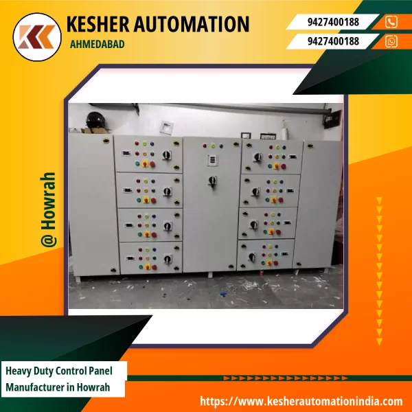 Heavy Duty Electrical Control Panel Installed In An Industrial Factory Setup