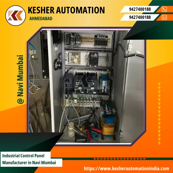 Industrial Control Panel System Installed At A Manufacturing Site