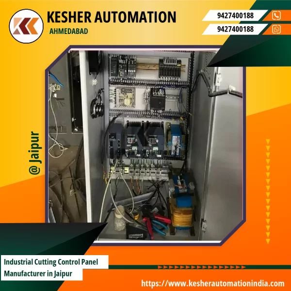 Industrial Cutting Control Panel Installed In Factory Setting