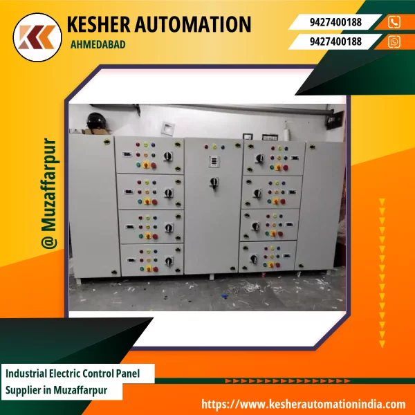 Industrial Electric Control Panel Installed At An Industrial Site