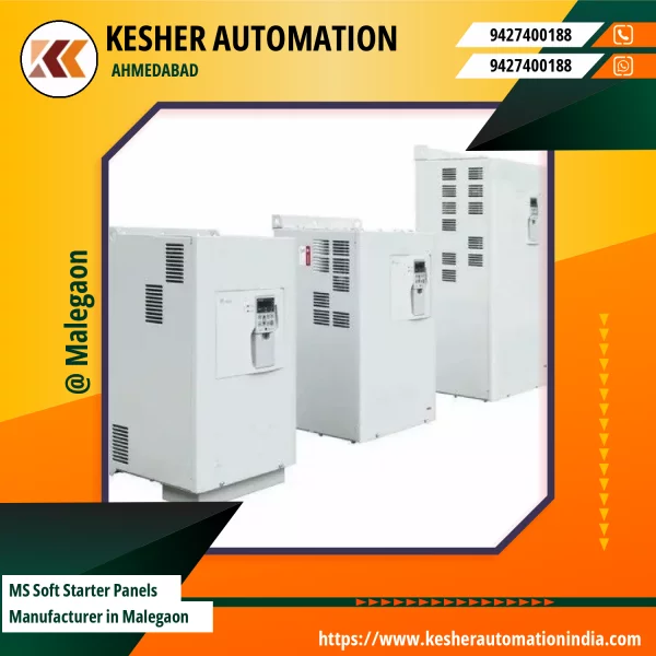 MS Soft Starter Panel Installed For Industrial Motor Control