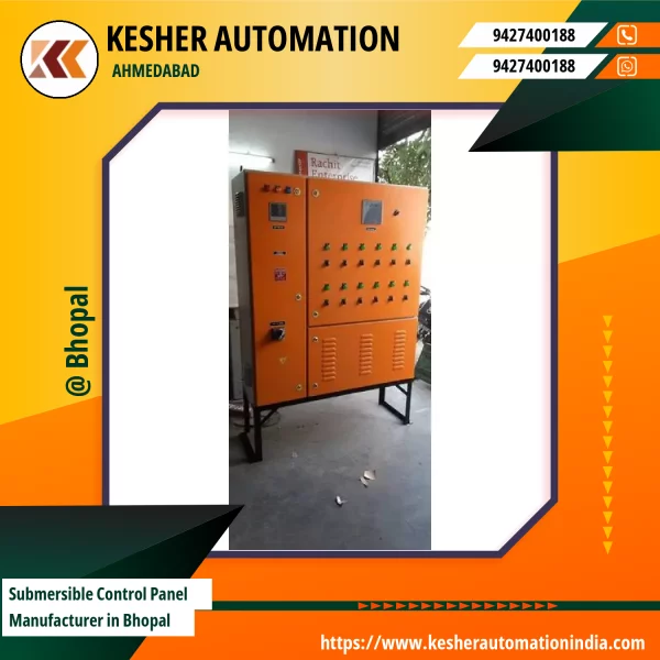 Submersible Control Panel Installed In An Industrial Water Pumping Station