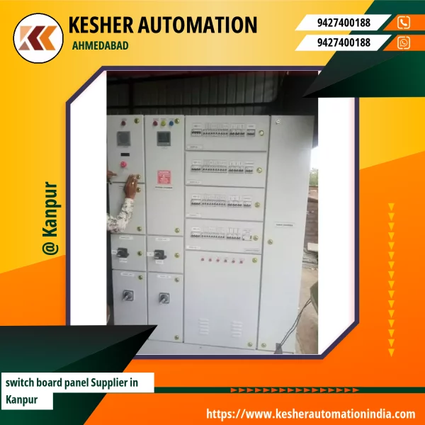 Industrial Switch Board Panel Installed At An Electrical Control Room