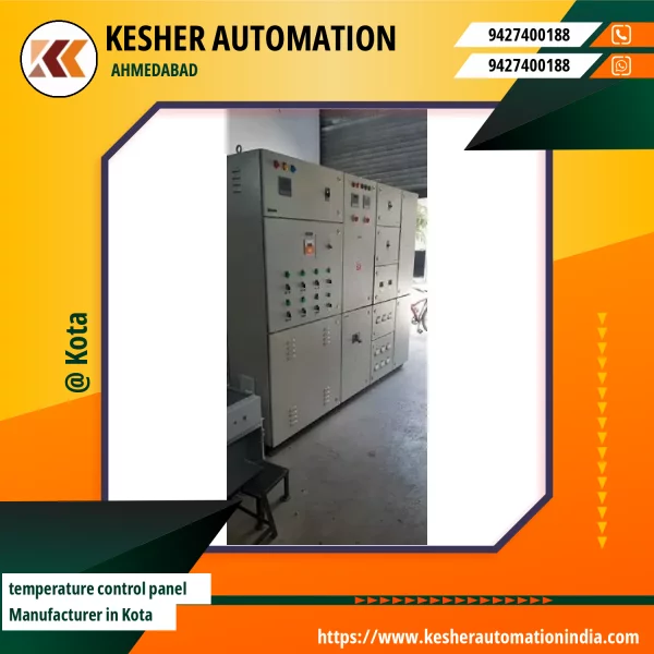 Temperature Control Panel Installed At Industrial Site Managing Thermal Regulation