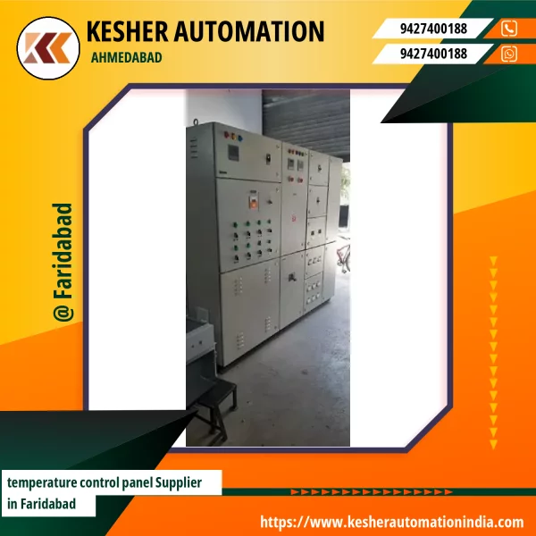 Industrial Temperature Control Panel Installed Inside An Electrical Enclosure