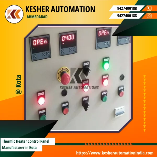 Thermic Heater Control Panel Showing Front View With Display And Switches