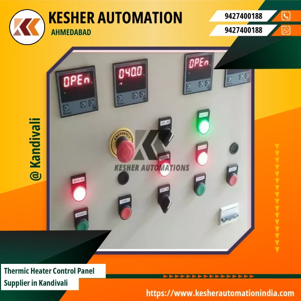 Thermic Heater Control Panel Setup Showing Electrical Wiring And Control Modules