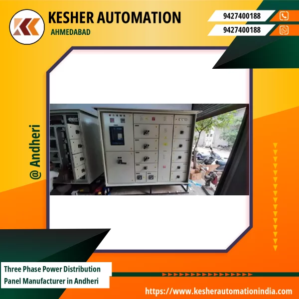 Industrial Three Phase Power Distribution Panel Installed For Factory Use