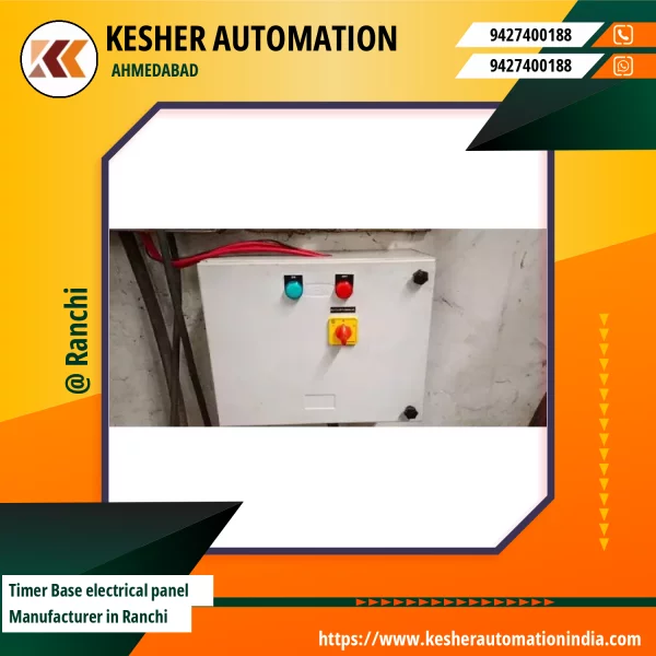 Timer Base Electrical Panel Showing Control Switches And Digital Timer Display