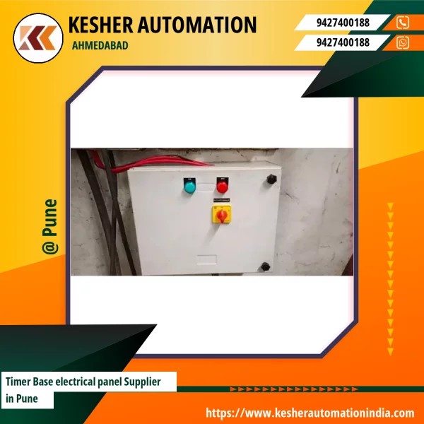 Timer Base Electrical Panel Installed In Industrial Setting