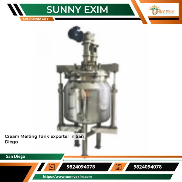Cream Melting Tank Made Of Stainless Steel With Jacketed Heating System