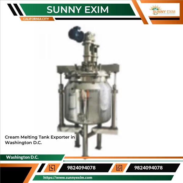 Cream Melting Tank With Steam Jacket Heating System