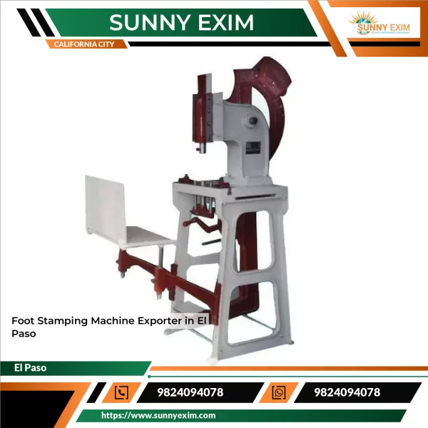 Foot Stamping Machine Used In Industrial Production Process
