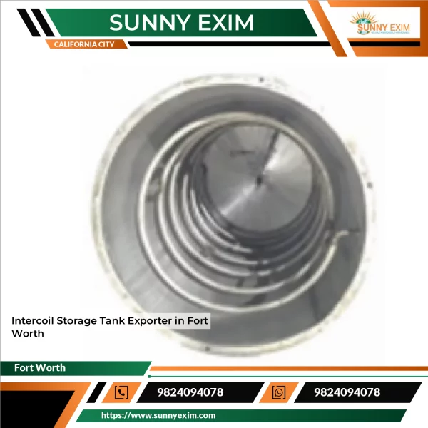 Industrial Intercoil Storage Tank With External Jacket For Heat Transfer