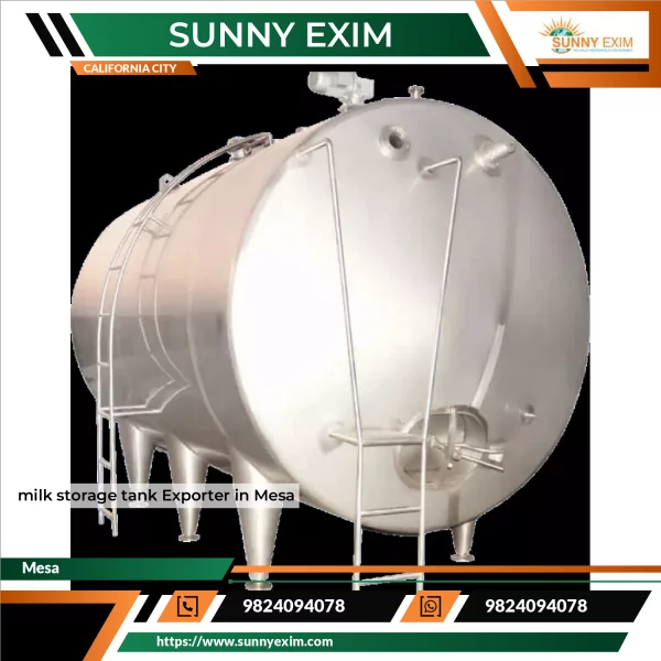 Milk Storage Tank Made Of Stainless Steel With Insulated Jacket