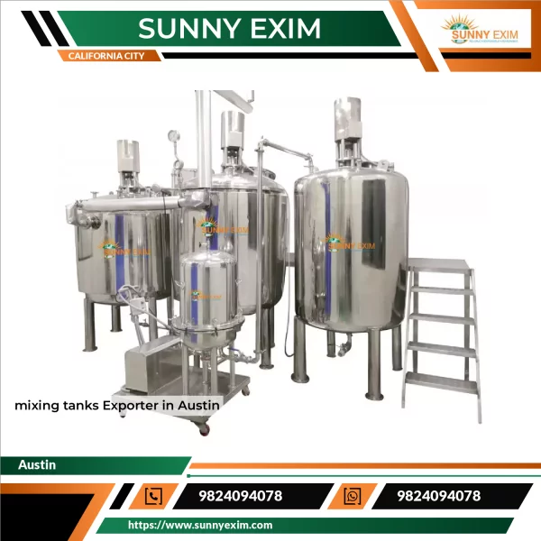Stainless Steel Industrial Mixing Tank Used In Chemical Manufacturing