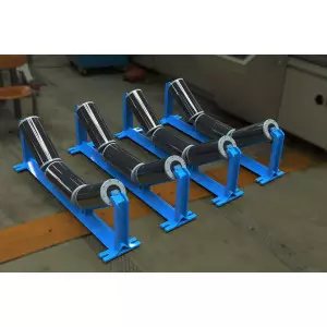 Industrial Conveyor Roller Installed On Belt System