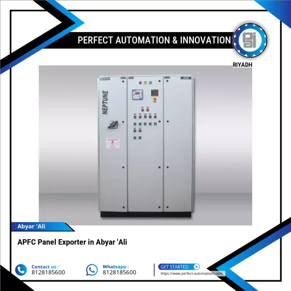 APFC Panel Showing Capacitor Banks And Control Units
