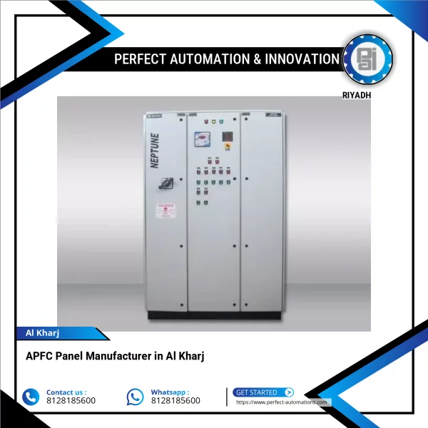 APFC Panel Control Unit Showing Digital Display And Wiring Terminals