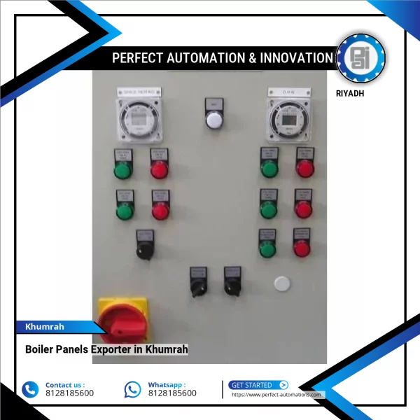 Boiler Control Panel Installed In An Industrial Environment