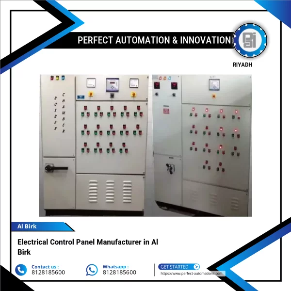 Industrial Electrical Control Panel Setup With Wiring And Components