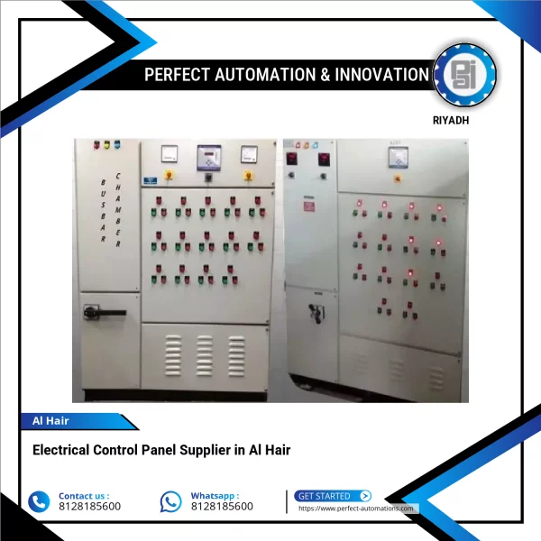 Electrical Control Panel Setup Showing Wiring And Components