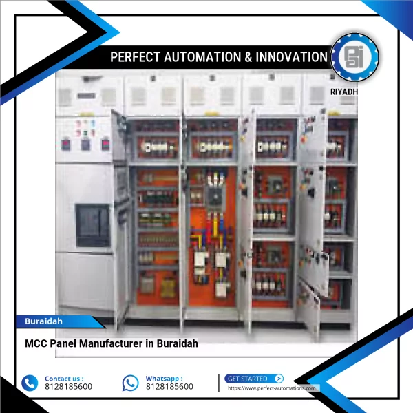 MCC Panel Showing Power Distribution And Motor Control Components
