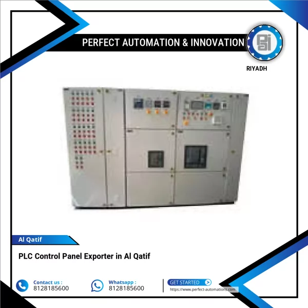 PLC Control Panel Showing Wiring Layout And Programmable Logic Controller Unit