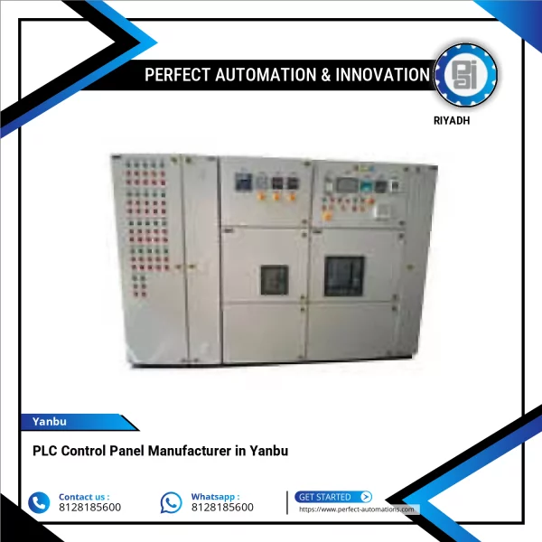 PLC Control Panel Showing Wiring And Mounted Components Inside Metal Enclosure