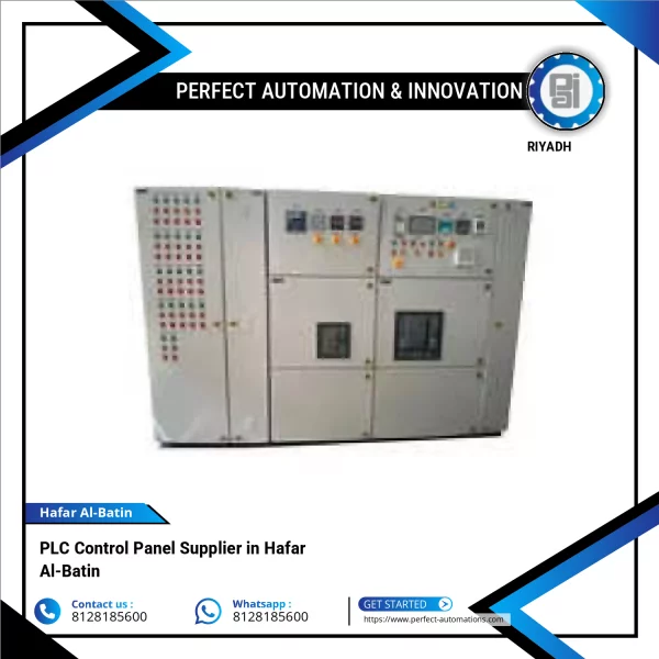 PLC Control Panel Installed For Industrial Automation
