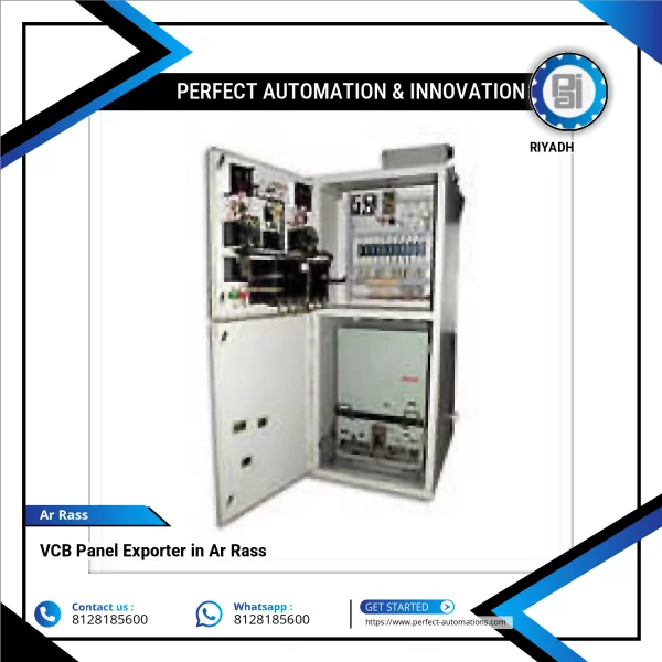 VCB Panel Installed In An Industrial Setting Showing Wiring And Breaker Units