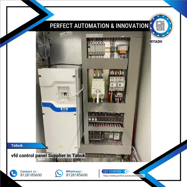 Variable Frequency Drive Control Panel Installed In An Industrial Setting